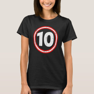 Girls Turning Circle 10th Birthday T-Shirt