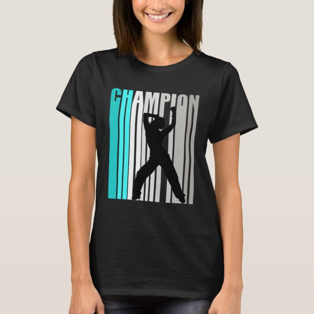Girls Turquoise Dance Champion Dance Team T-Shirt (Front)