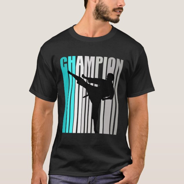 Girls Turquoise Jiu Jitsu Champion Jiu Jitsu Team T-Shirt (Front)