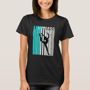 Girls Turquoise Rhythmic Gymnastics Limitless Word T-Shirt