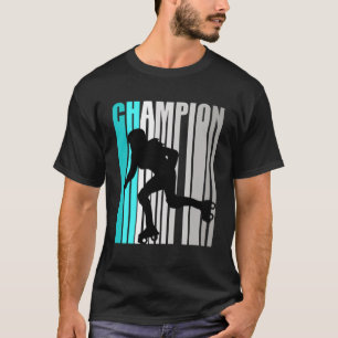 Girls Turquoise Roller Skating Champion Roller Ska T-Shirt
