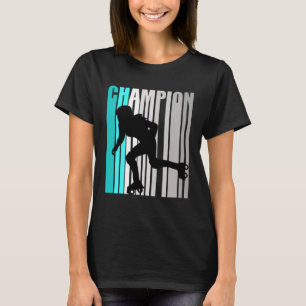 Girls Turquoise Roller Skating Champion Roller Ska T-Shirt