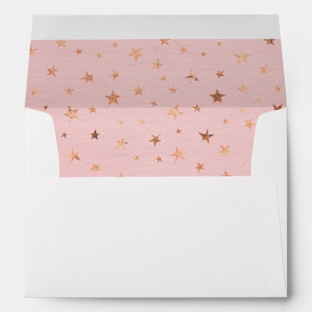 Girl's Twinkle Twinkle Little Star Envelope Liner (Back (Bottom))