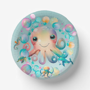 Girl's Under the Sea Birthday Party Supplies Paper Plate