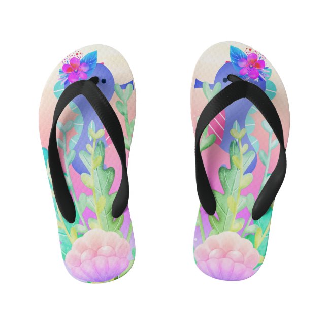 Girls Under the sea Kid's Flip Flops (Footbed)