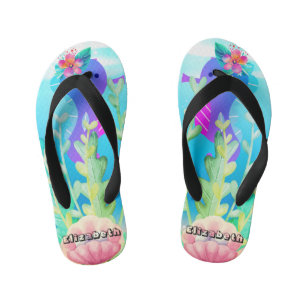 Girls Under the sea Kid's Flip Flops