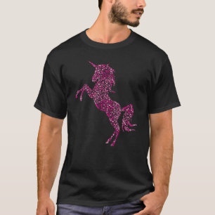Girl's Unicorn Pink Polka Dot Day Womens Horse 1 T-Shirt
