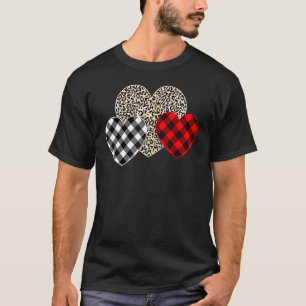 Girls Valentines Day Shirts Hearts Love Leopard Pl