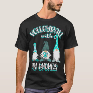 Girls Volleyball Gnomes Great nage Player Practice T-Shirt