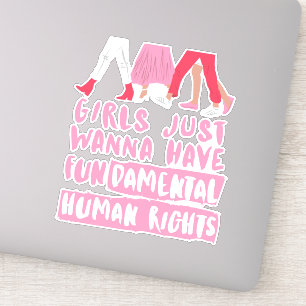 Girls Want Fundamental Rights Word Art Vinyl