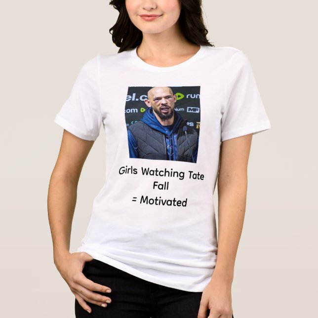 Girls Watching Tate Fall: Motivated Tri-Blend Shirt (Front)