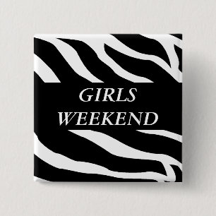 Girls Weekend 15 Cm Square Badge