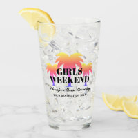 Girls weekend away palm tree destination party