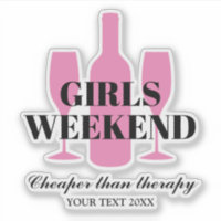 Girls weekend away trip wine tasting party vinyl