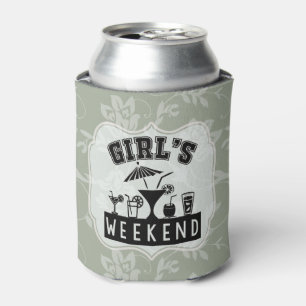 Girl's Weekend Beer Party Customise to Any Colour Can Cooler