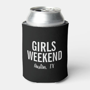 Girls Weekend Can Cooler   Modern Black
