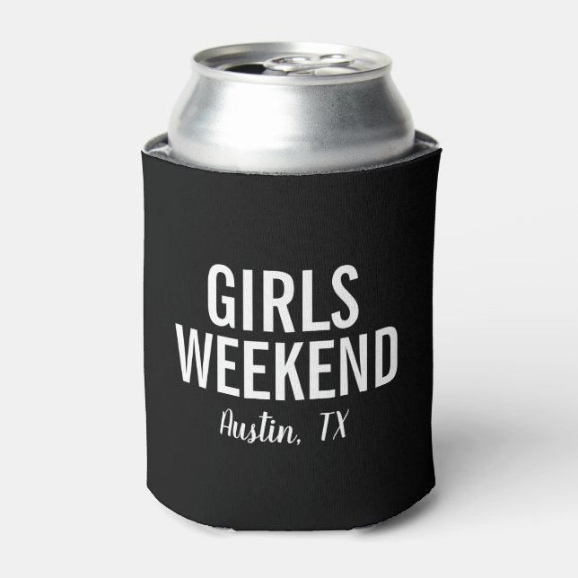 Girls Weekend Can Cooler | Modern Black (Can Front)