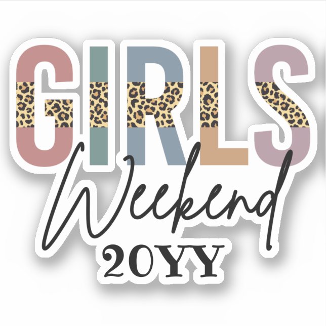 Girls Weekend Cheetah Print Girls trip Custom (Front)