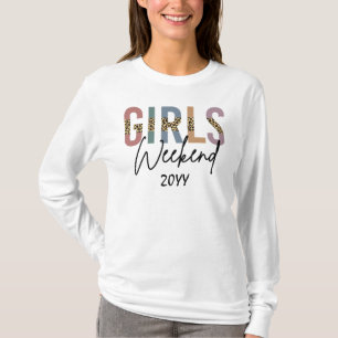 Girls Weekend Cheetah Print Girls trip getaway T-Shirt