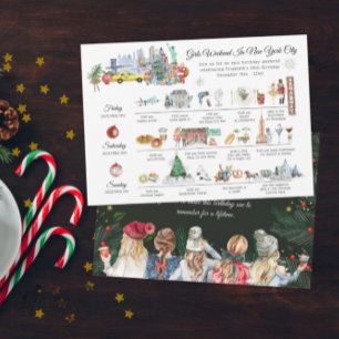 Girls Weekend   Christmas in New York City Invitation