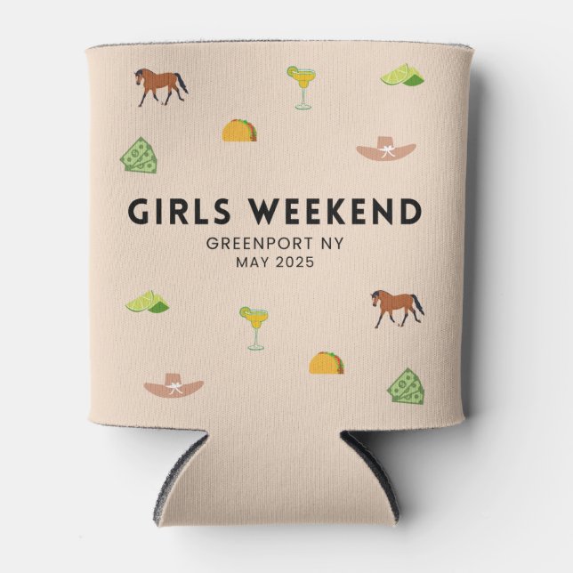 Girls Weekend | Cinco De Mayo & Kentucky Derby Can Cooler (Front)