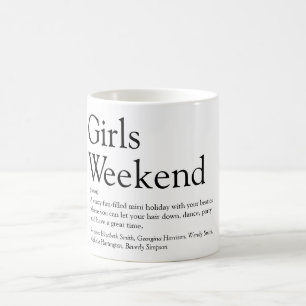 Girls Weekend Fun Personalised Definition Coffee Mug
