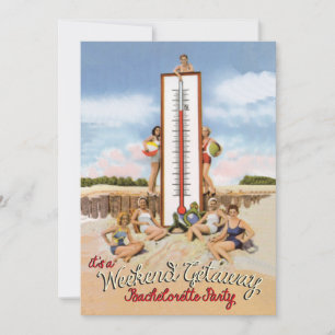 Girls Weekend Getaway Bachelorette Invitations