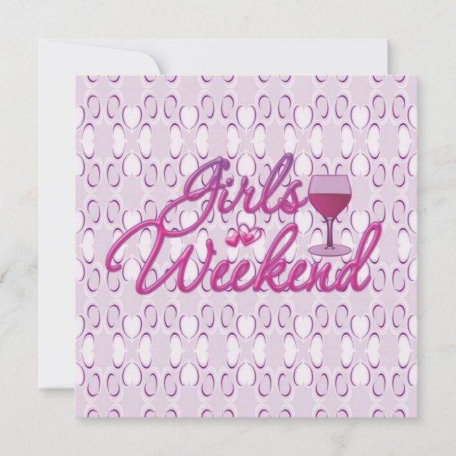 girls weekend girls night out party celebration invitation (Front)