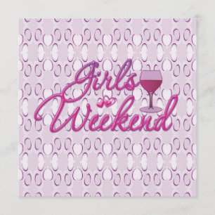 girls weekend girls night out party celebration invitation
