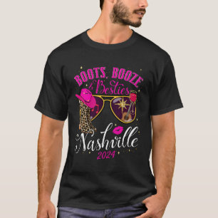 Girls Weekend Girls Trip 2024 Nashville Boots Booz T-Shirt