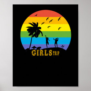 Girls Weekend Girls Trip Friends Sticker  Poster