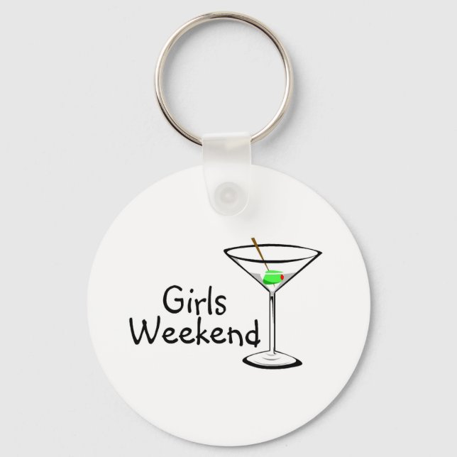 Girls Weekend (Martini 2) Key Ring (Front)