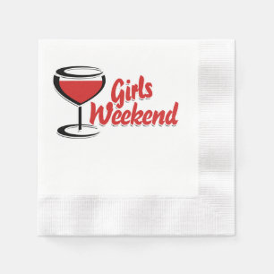 Girls weekend napkin