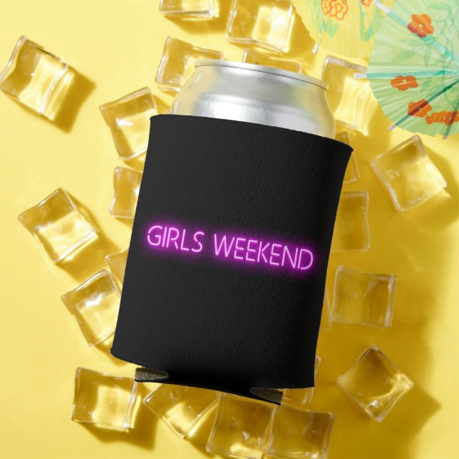 GIRLS WEEKEND Neon LED Sign   Can Cooler (In Situ Summer)