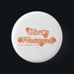 Girls Weekend Retro Bachelorette Party Bride 6 Cm Round Badge<br><div class="desc">Start the party weekend right with this fun and retro Girls Weekend button that is perfect for bachelorette and birthday parties! Features a 70's inspired groovy orange daisies and a trendy and retro-modern inspired font. Easily customise with your city and state in the personalisation option above.</div>