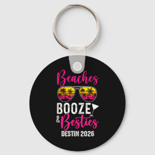 Girls Weekend Trip Destin 2026 Beaches Booze Ies  Key Ring