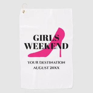 Girls weekend trip golf towel gift for women