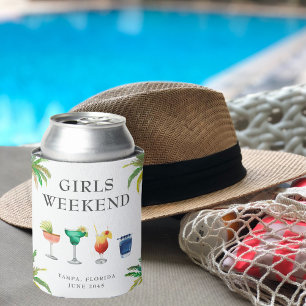Girls Weekend Tropical Cocktails  Can Cooler