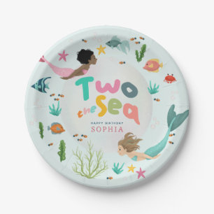 Girls Whimsical Under the Sea 2nd Birthday Paper Plate