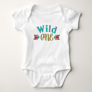 Girls Wild One First Birthday Shirt