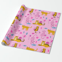 Girl's Wild One First Birthday Wrapping Paper