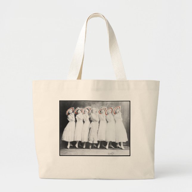 GIRLS WITH CHOCOLATES LARGE TOTE BAG (Front)
