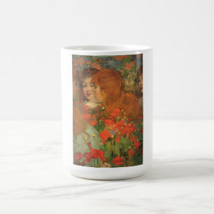 Girls With Red Poppies (by George Henry) Coffee Mug