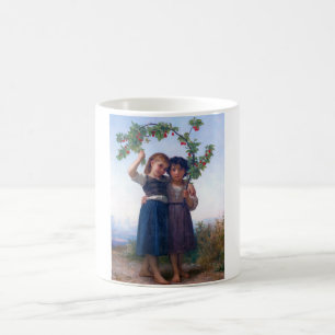 Girls with The Cherry Branch, Bouguereau Coffee Mug