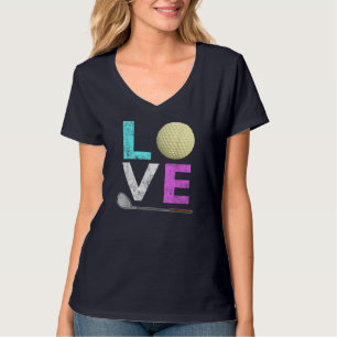 Girls & Women Love Golf Best Fun Lovers Gift T-Shirt