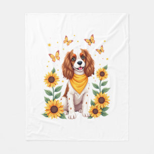 Girls Women Mom Cavalier King Charles Spaniel Dog  Fleece Blanket