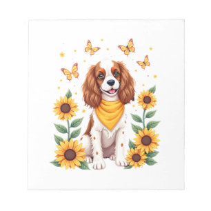 Girls Women Mom Cavalier King Charles Spaniel Dog Notepad