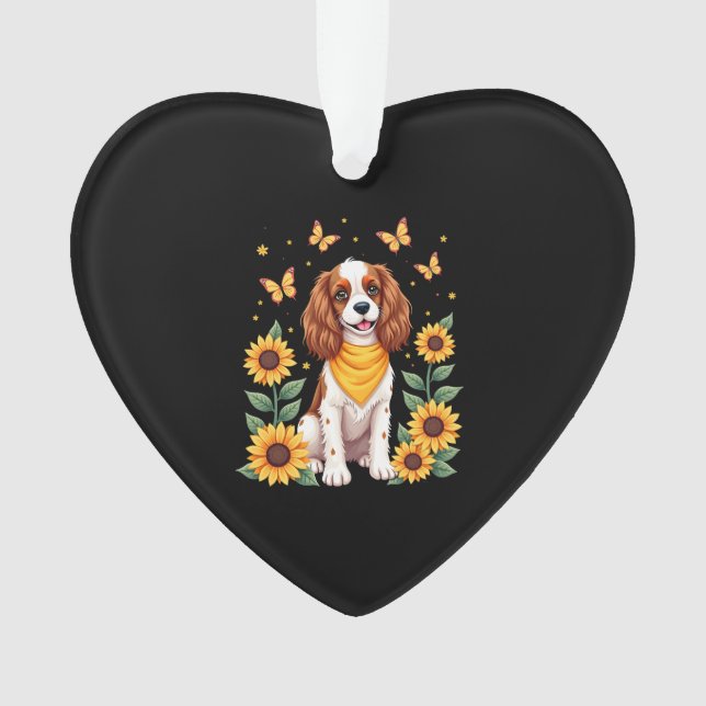 Girls Women Mom Cavalier King Charles Spaniel Dog  Ornament (Front)
