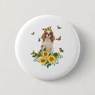 Girls Women Mum Cavalier King Charles Spaniel Dog 6 Cm Round Badge