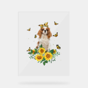 Girls Women Mum Cavalier King Charles Spaniel Dog Acrylic Sign